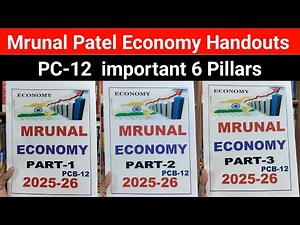 Mrunal economy handouts pcb 12 | Mrunal Patel sir economy notes 2025 -26