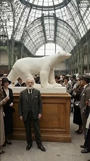 I eliminate the superfluous. At 67, François Pompon revolutionizes sculpture with his "Polar Bear".