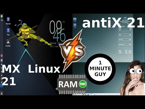 MX Linux 21 XFCE vs Antix 21: RAM Usage