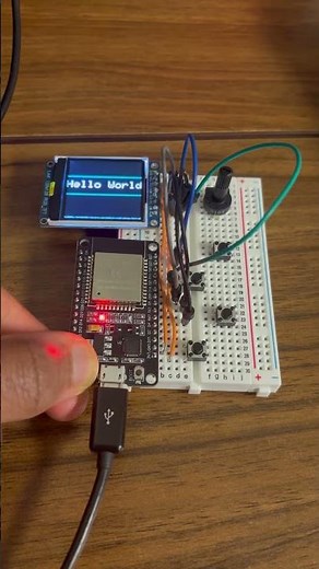 ESP32 with OLED Display #electronics #arduino #coding #esp32 #engineering