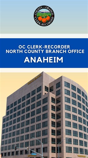 Orange County Clerk-Recorder on Instagram: "🍊 Visit our OC Clerk-Recorder North County Branch Office in Anaheim 📍 Wells Fargo Building 222 S. Harbor Blvd., Ste. 110A & 110B Anaheim, CA 92805 #teamhughnguyen #OCRecorder #Anaheim"