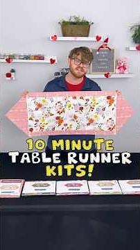 These 10 Minute Table Runner Kits are an easy win! 🏆 #tablerunner #easyprojects #10minutes