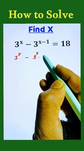Exponential Math Problem #exponential #maths #education #study #mathematics
