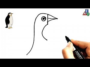 How To Draw Penguin Easy For Kids And Beginners | Penguin Drawing Simple Step By Step | Easy Drawing