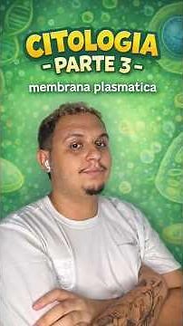 MEMBRANA PLASMÁTICA EM 1 MINUTO!!!