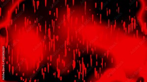 Abstract Falling Creative Rain Red Drops with Lens Flares, Light Leak and Dark Red Background. Spherical Optical Old Light creating an atmosphere of suspense and mystery horror spooky theme Stock Video