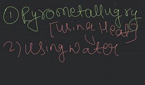 What is extraction of metal... | Filo