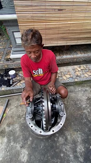 Mechanical Disassembly of Vehicle Differential Components