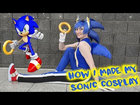 ✂️How I Made My Sonic the Hedgehog Cosplay🦔🌀💨💙| Part 2 | 𝐂𝐎𝐒𝐓𝐔𝐌𝐄👘