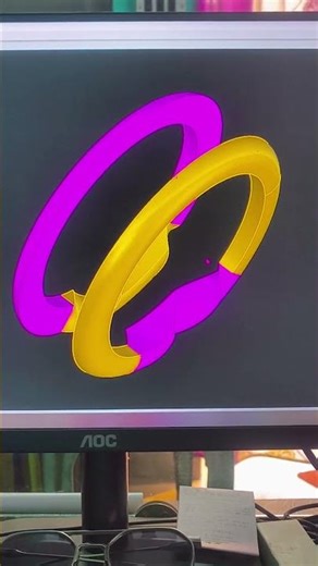 Gimmel ring 💍 l Cad file available l #tranding #viral #matrix #rhino #cad #everyone