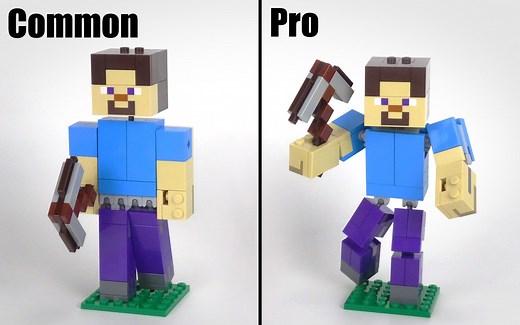 乐高我的世界史蒂夫大人仔改造 LEGO Minecraft 21148 Steve Big Figure Upgrade MOC