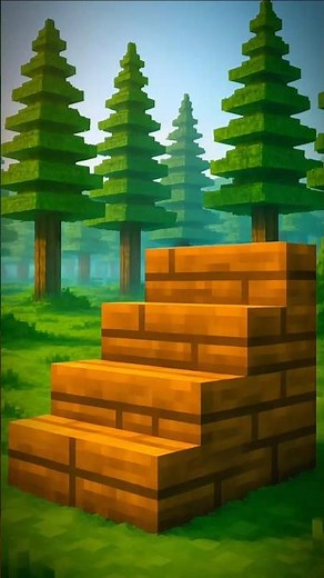 How to Make Spruce Stairs in Minecraft (Easy Guide) #shorts #minecraft #trending