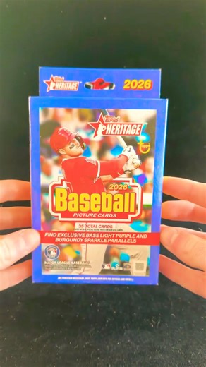 Opening A 2026 Topps Heritage Hanger Box #topps #baseball #mlb #toppsheritage #unboxing #card