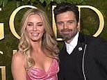 Pregnant Annabelle Wallis shows her bump at Cannes with Sebastian Stan