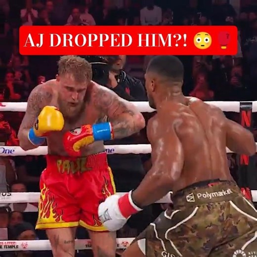 The moment Anthony Joshua knocked Jake Paul out! #JakeJoshua