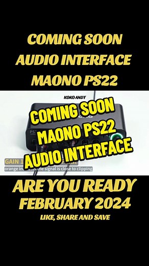 Coming soon maono interface PS22 #affiliate #kokoandy #tiktokshop #maonops22 #maonointerface #interfaceaudio