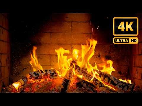 The Ultimate Autumn Fireplace Ambience 🔥 Melodic Jazz Background Music & Natural Fire Crackles 12 HR