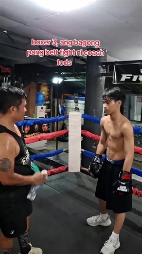 boxer 3, ang bagong pang belt fight ni coach lods #coach #boxing #training dayo series