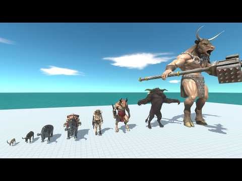 Can Dinosaurs and Animals Defeat the Evolving Minotaur Army?