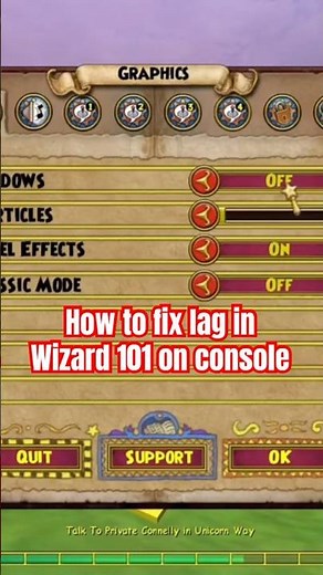 How to fix lag in Wizard 101 on Console (PS4/PS5/XBOX) #shorts #wizard101
