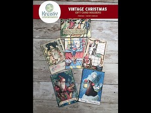 Assembly Tutorial - 3D Vintage Christmas Gift Card Holders