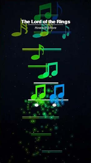 THE LORD OF THE RINGS – EPIC Piano Physics Visualizer (Satisfying Ball Bounce) 💍✨
