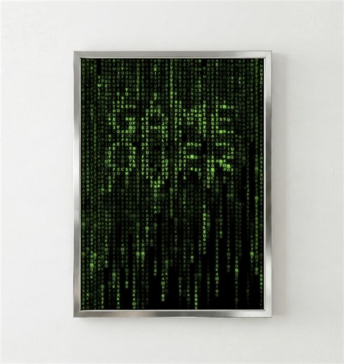 Matrix Game Over: Cyberpunk Code Rain Wall Art Print (digital Download) - Etsy UK