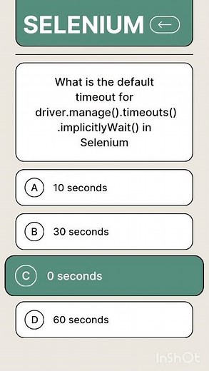 SELENIUM QUIZ #301-#305 #shorts