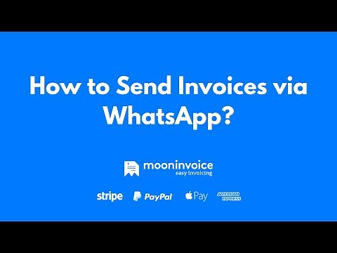 How to Send Invoices using WhatsApp? - Moon Invoice