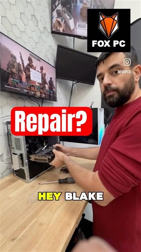GPU overheating? Check the fans first or bring it to us for service. #repairs #fontana #service