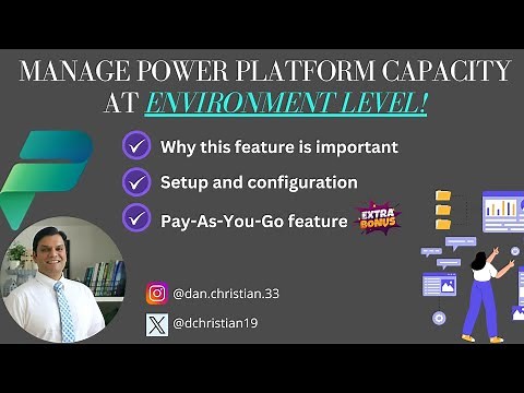 Manage Power Platform Capacity at Environment Level
