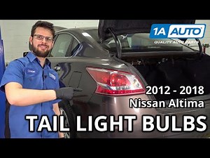 How to Replace Taillight Bulbs 2012-2018 Nissan Altima