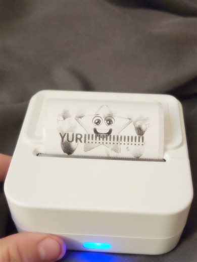 I genuinely love this little thing so much its super fun :> #fyp #silly #stickers #printer #advertisement