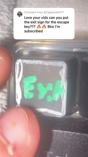 One key, big impact, custom keyboard #techdiy #diytech #rocketleague #customkeyboard #diykeyboard ￼