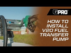 GPRO V20 Fuel Transfer Pump Installation