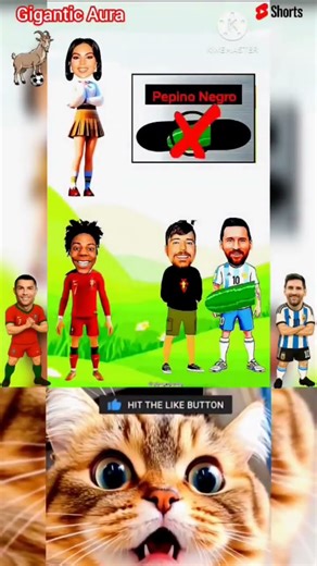 ¿De quién es el pepino más grande? 🤔 Ronaldo, Messi, MrBeast o Speed 🍆 #usa #shorts