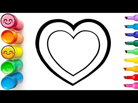 How to Draw a Rainbow Heart | Step by Step Drawing Guide
