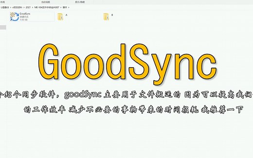 文件同步的GoodSync，减少设计的低级错误