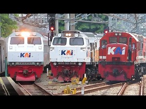 RAMAINYA KERETA API AWAL GAPEKA 2025 DI STASIUN TERSIBUK! Spesial Kereta Baru & Lokomotif Livery RnB