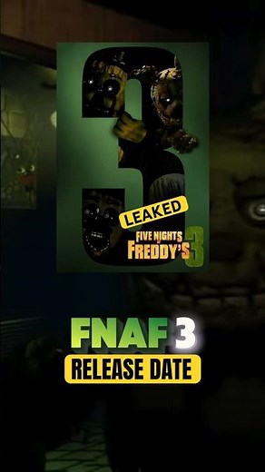 FNAF 3 MOVIE IS COMING OUT ALREADY!?!? #fnaf