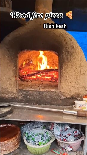 Hidden Gem in Rishikesh 🍕🔥 Best Wood Fire Pizza Ever! #viralshort