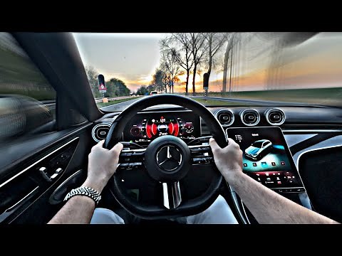 0-100 KM/H (313HP, 550NM) TRYING MERCEDES C300e SPEEDING ON AUTOBAHN By StarDrivery