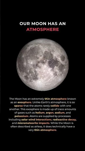 Our Moon Has An ATMOSPHERE #shorts