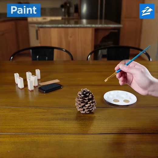 Festive DIY Pine Cone Holiday Place Cards | Zillow