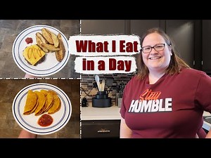 What I Eat in a Day | iTrackBites | Cheeseburger & Potato Wedges | Chicken Street Tacos