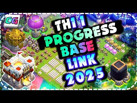 New! TH11 Progress Base and Showcase Base with Link! COC TH11 Funny Troll Base 2025