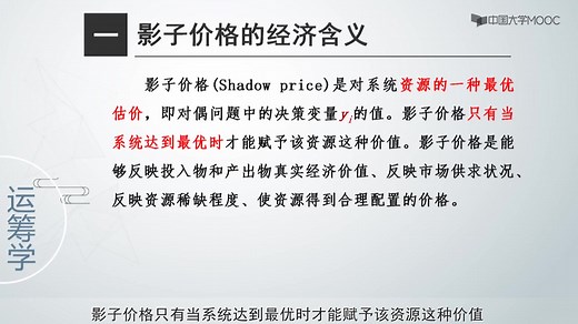 [3.3.1]--影子价格及其应用