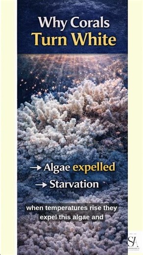 Why Corals Turn White #CoralBleaching #OceanScience #ClimateImpact