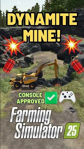“NEW DYNAMITE MINE in FS25?! | This Map Is INSANE!” #shorts #farmingsimulator25 #fs25