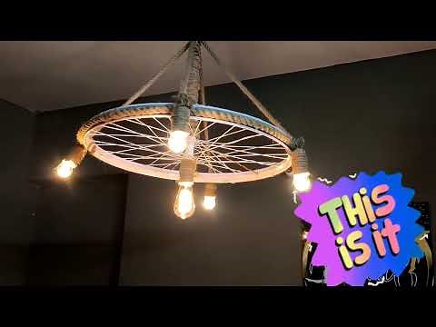 Bicycle Wheel Lamp || Easy to make || DIY || Drawing crafts Riya #handmade